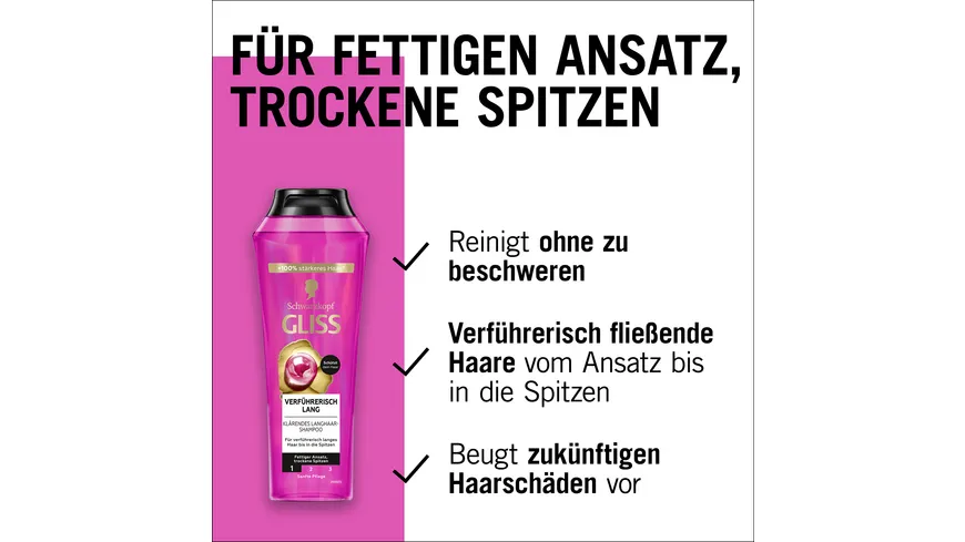 GLISS Shampoo Verführerisch Lang 250 ml 250 ml