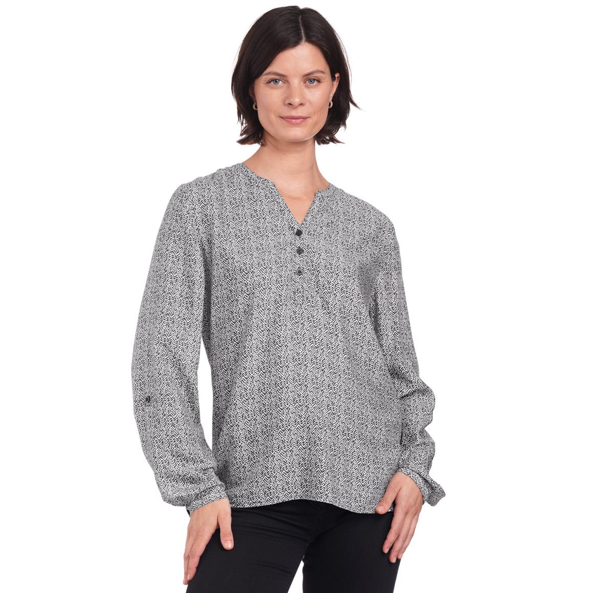 Damen Bluse mit Allover-Muster