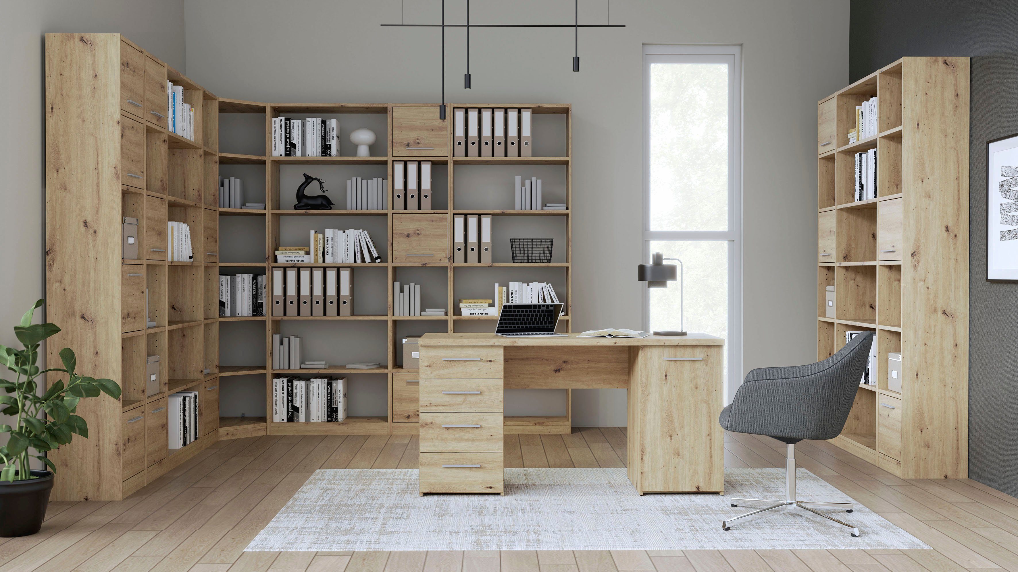 FORTE Aktenregal, Bücherregal, Höhe 220 cm