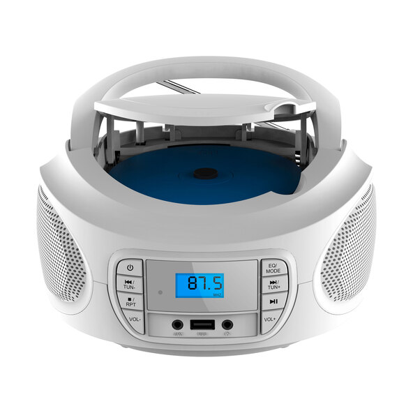Tragbare CD Boombox CB-2, weiß