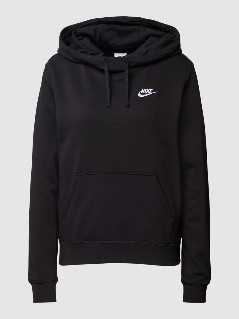 Hoodie mit Känguru-Tasche in schwarz