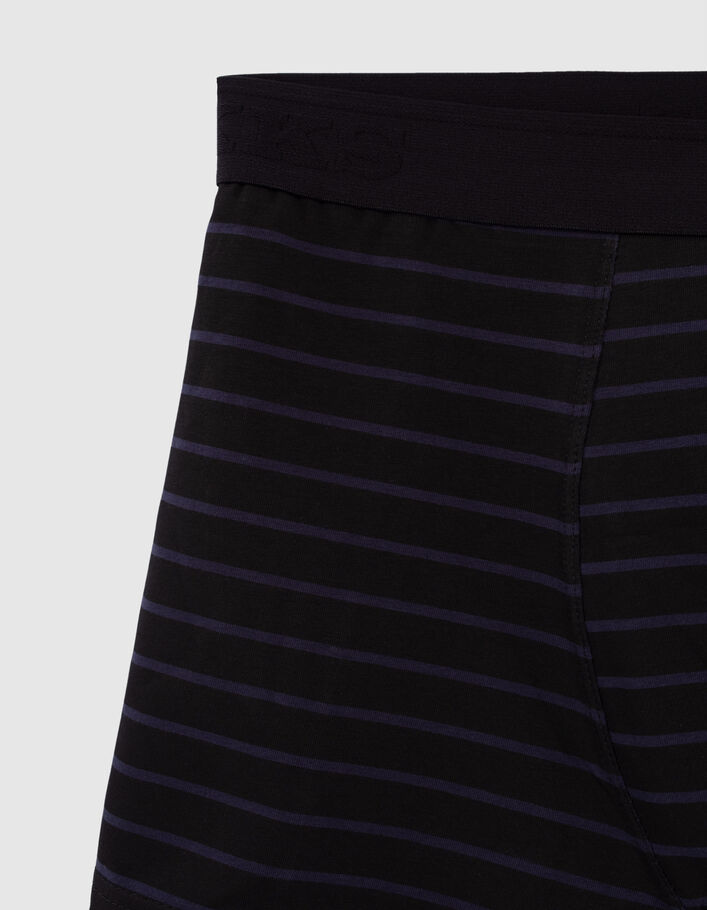 Boxers marine et noir rayé marine Homme