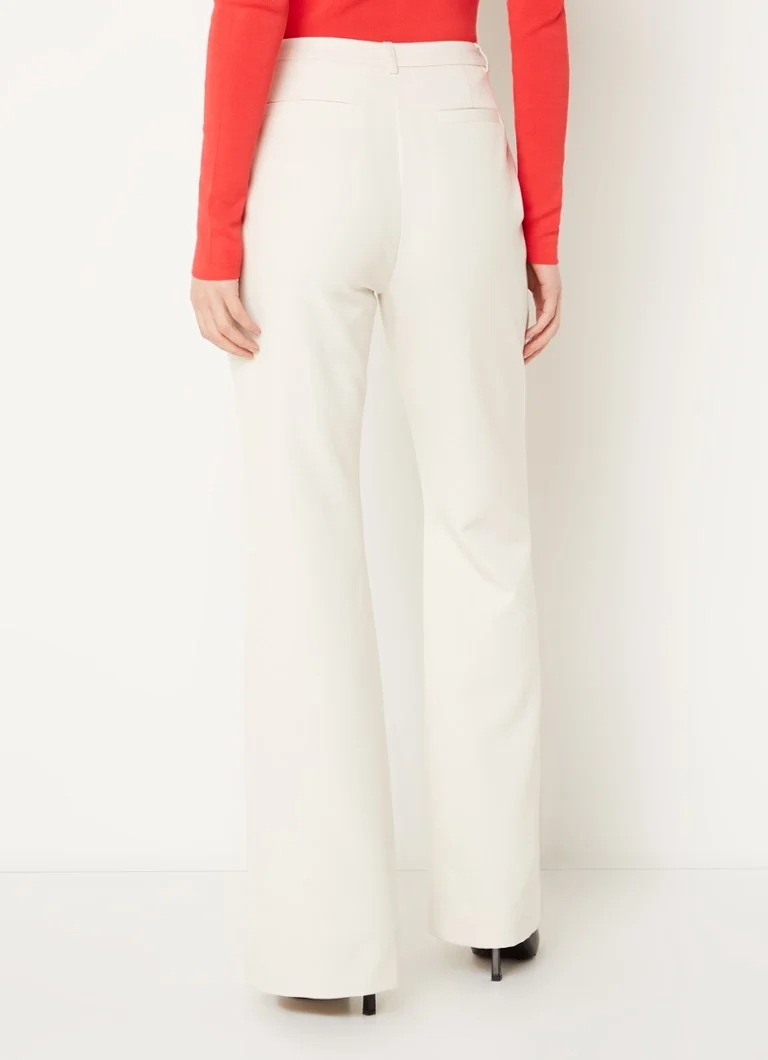 Παντελόνι NIKKIE Famke με ψηλή μέση και φαρδιά γραμμή και πλαϊνές τσέπες