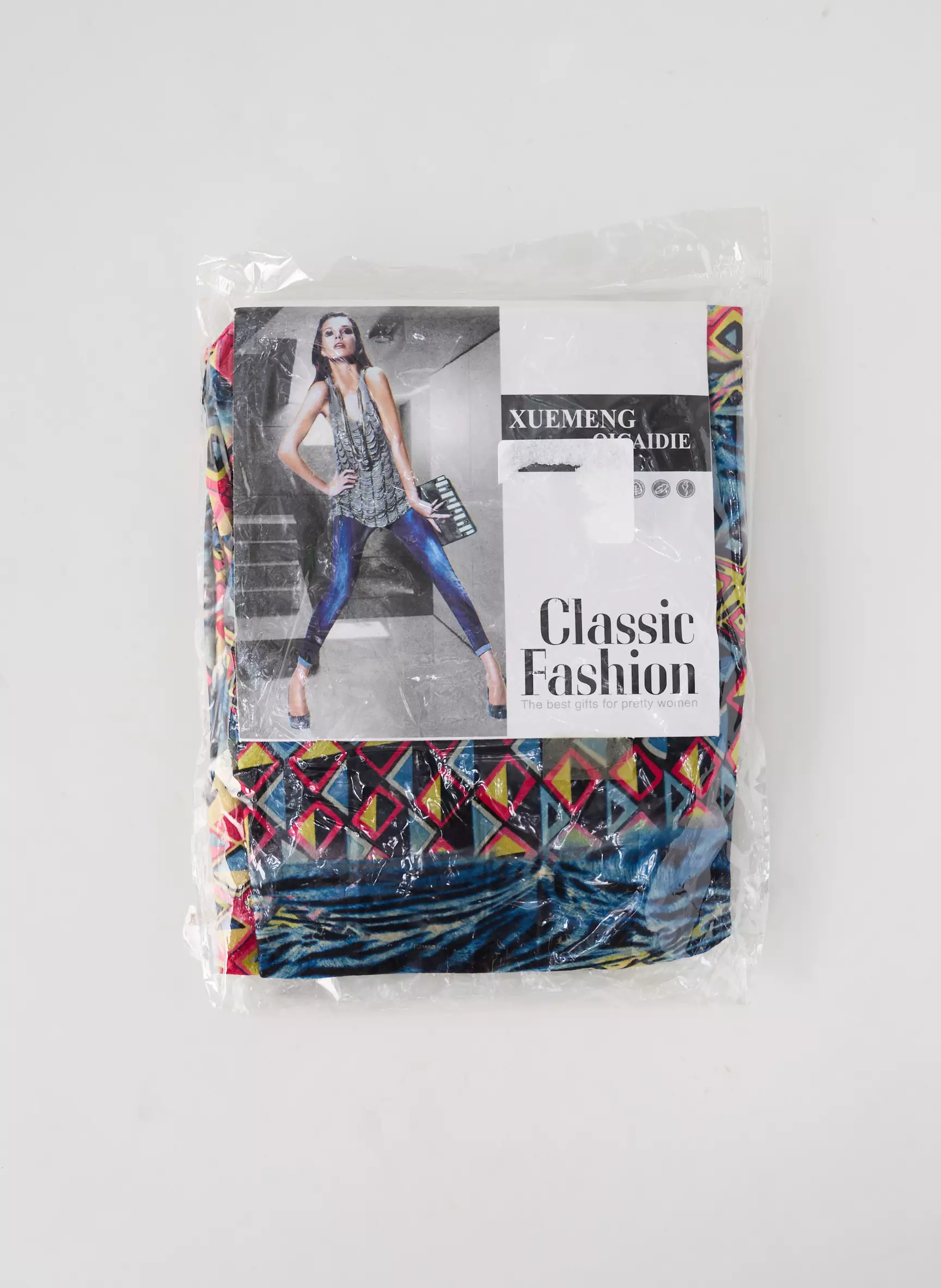 Xuemeng Qicaidie Leggings Femme couleur bleu