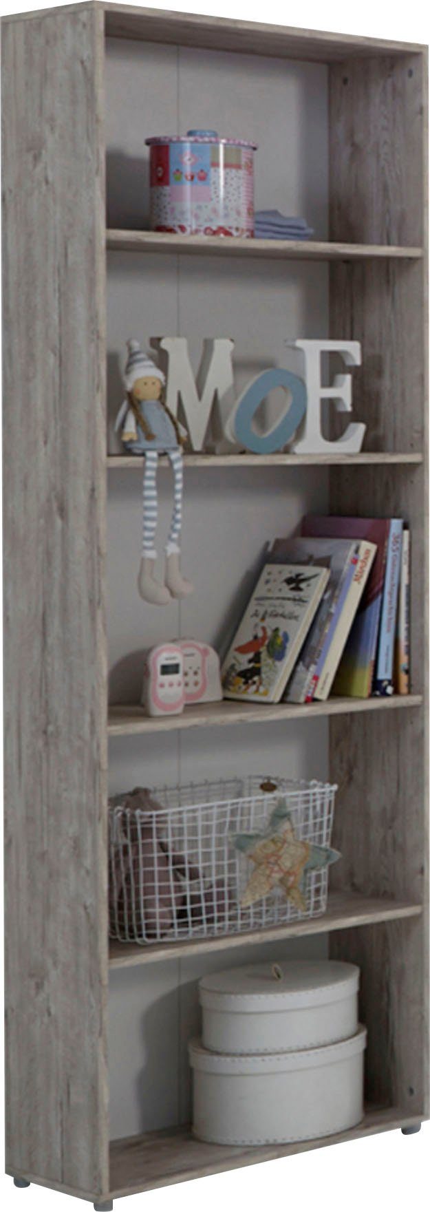 arthur berndt Jugendzimmer-Set Bente, Bestseller! Viel Stauraum, (Set, 5-St., Bett + 4 trg. Schrank + Schreibtisch + Standregal + Lowboard), komplettes Jugend- und Kinderzimmer, auch toll für kleinere Räume