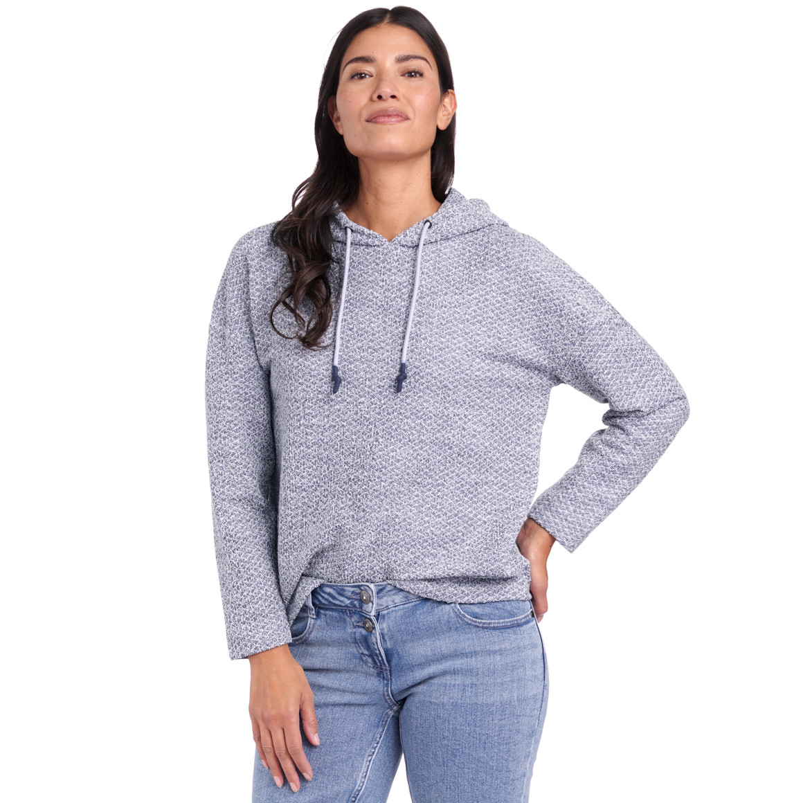 Damen Hoodie aus strukturiertem Material