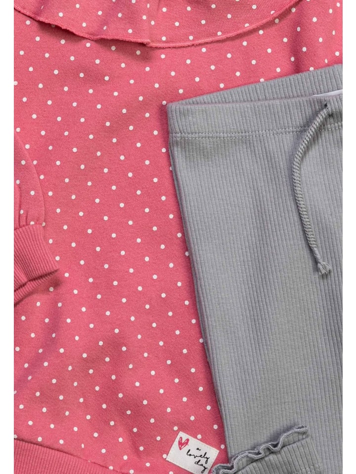 Minoti 2tlg. Outfit: Sweatshirt Ballerina 2 in rosa günstig kaufen