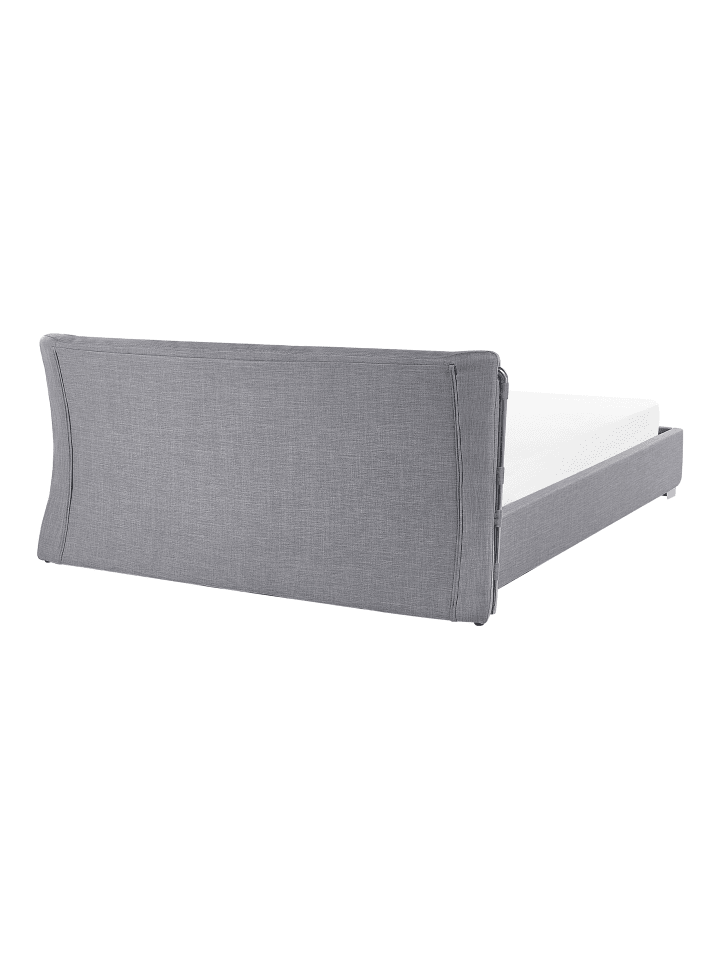 Beliani Doppelbett PARIS in Grau/Silber - (W) 175 x (H) 83 x (L) 228 cm günstig kaufen onesize