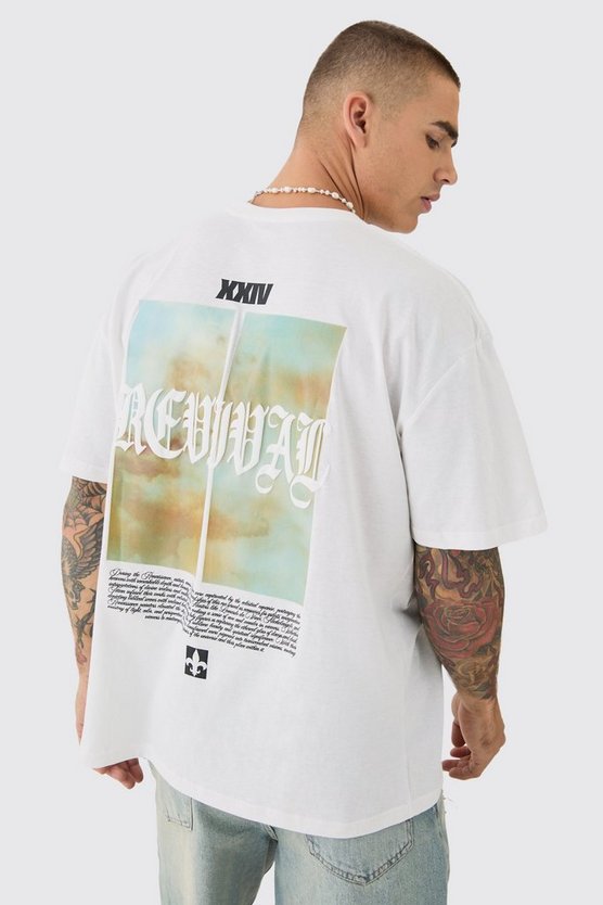 Oversize T-Shirt mit Revival-Print
