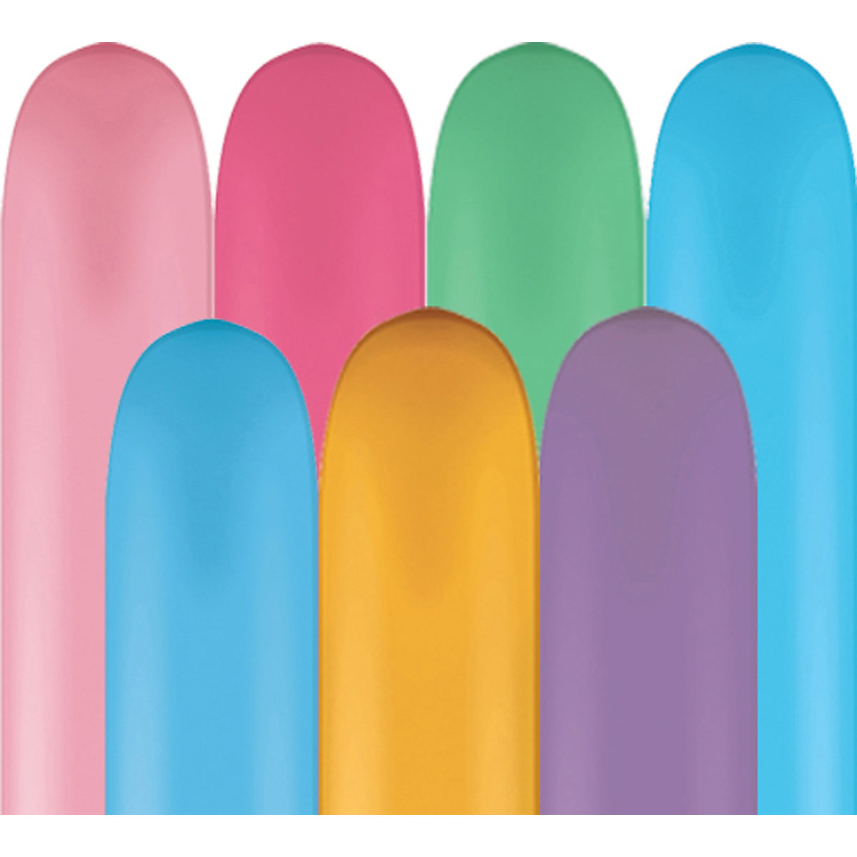 Modellierballons Pastell, 100 Stück