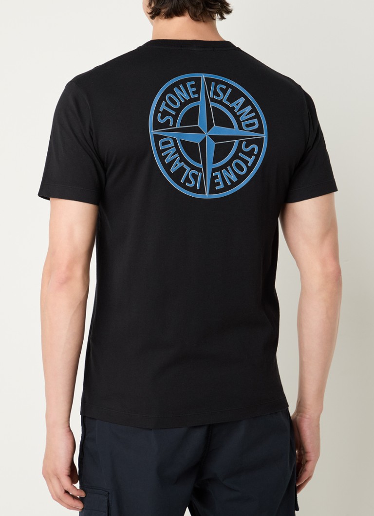 Tricou Stone Island 2NS81 Compass cu logo și imprimeu pe spate.