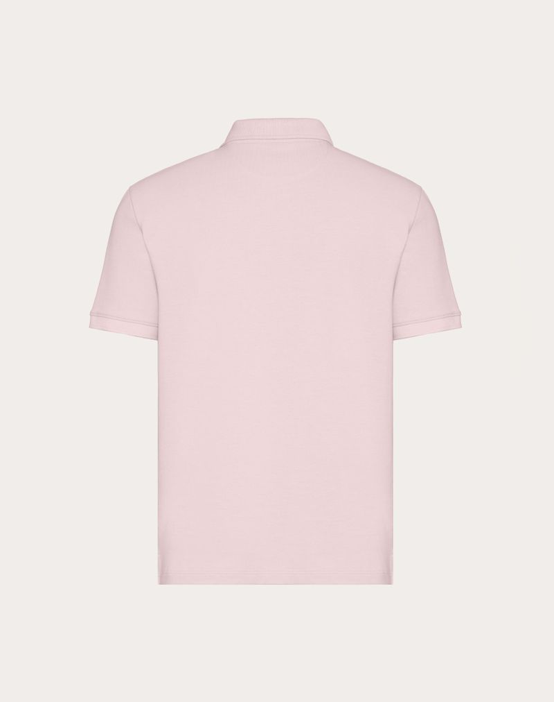 Polo de algodão piqué com patch exclusivo Vlogo
