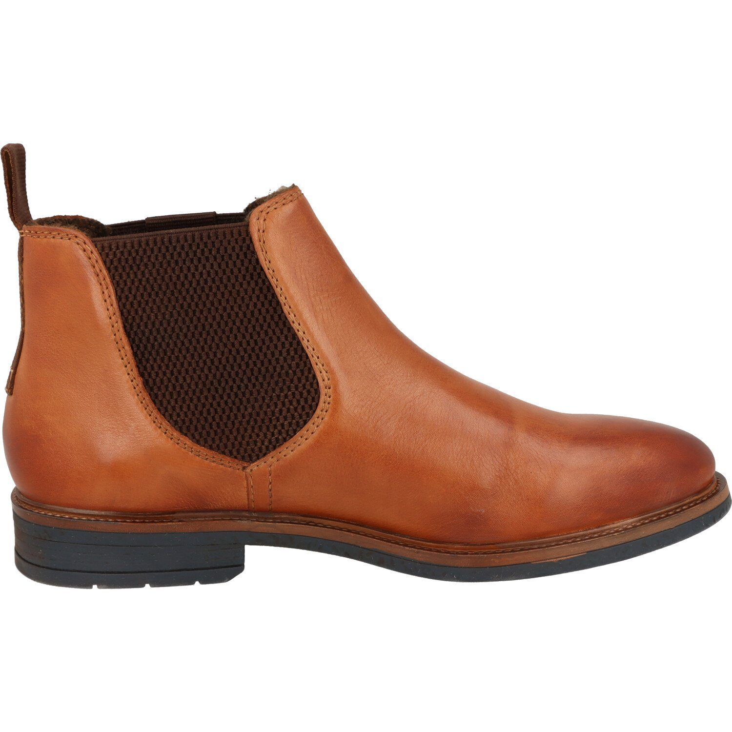 bugatti Ladano 311-AGS30-4000 Herren Schuhe Stiefel Leder Cognac Chelseaboots