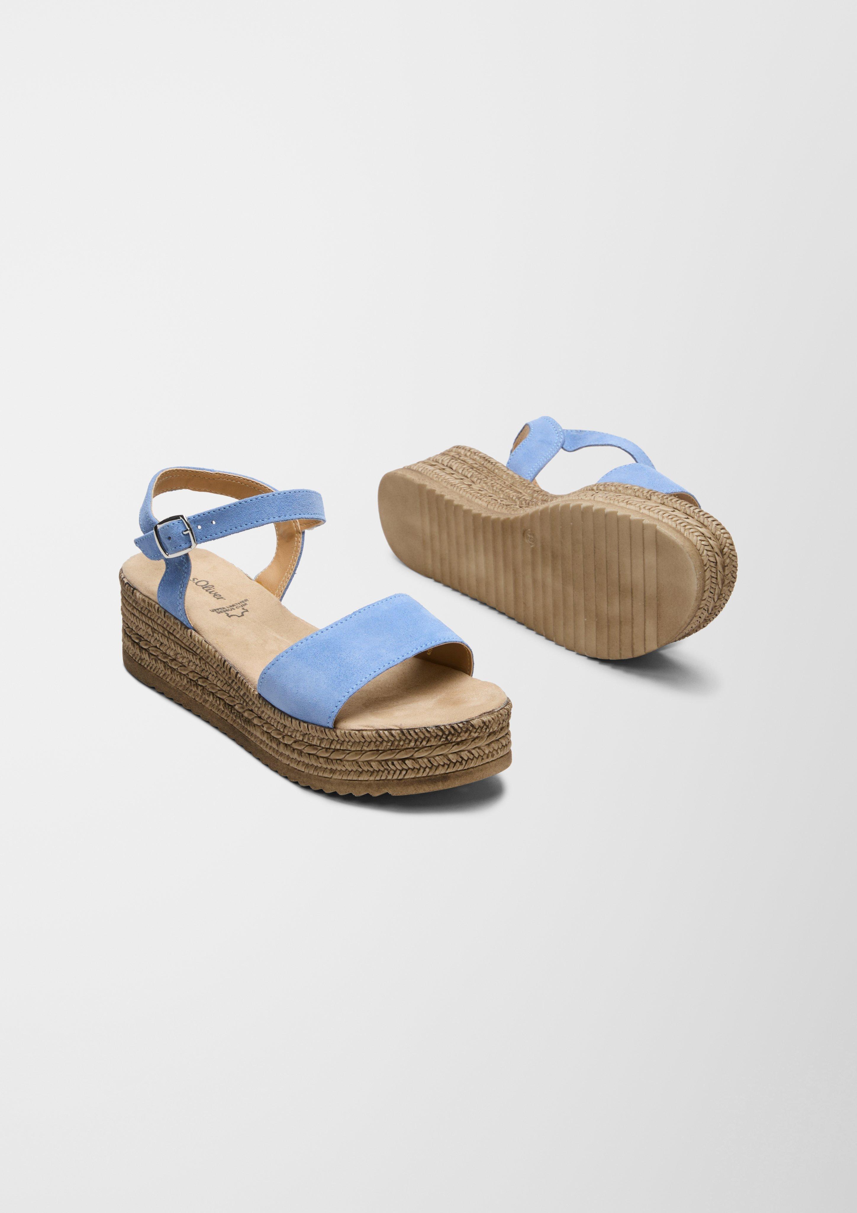 Plateau-Sandalen aus Leder  6007708-800
