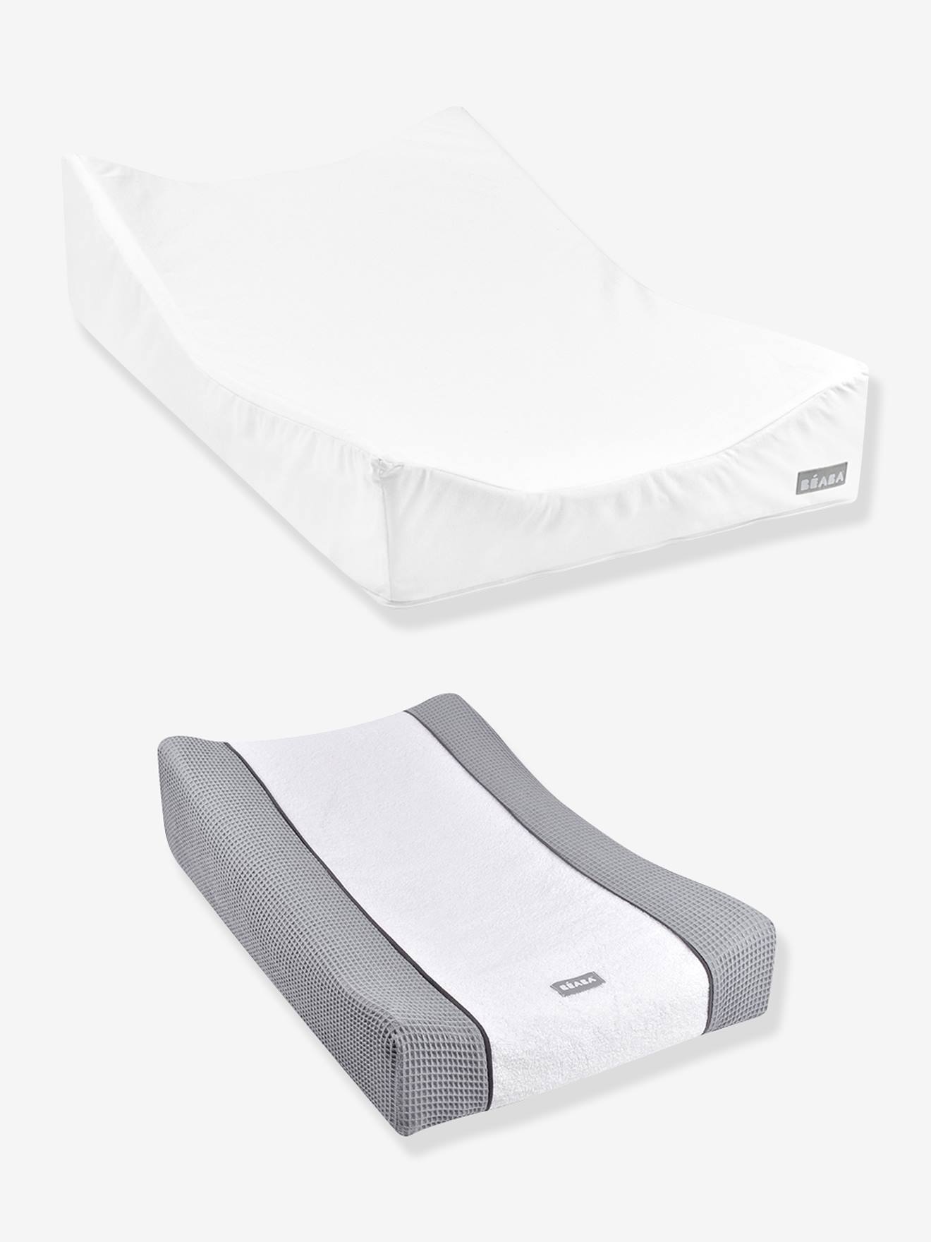 Matelas à langer + drap-housse BEABA Sofalange certifiés Oekotex blanc