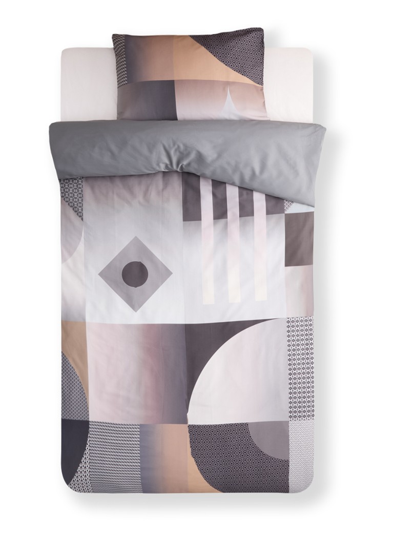 BeddingHouse Dutch Design Robbinson Grey -pussilakanasetti, valmistettu luomupuuvillasatiinista 220TC - sisältää tyynyliinan