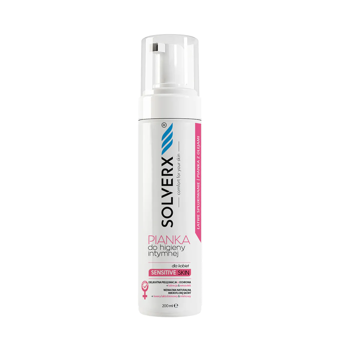 „Solverx Sensitive Skin“ intymios higienos putos moterims