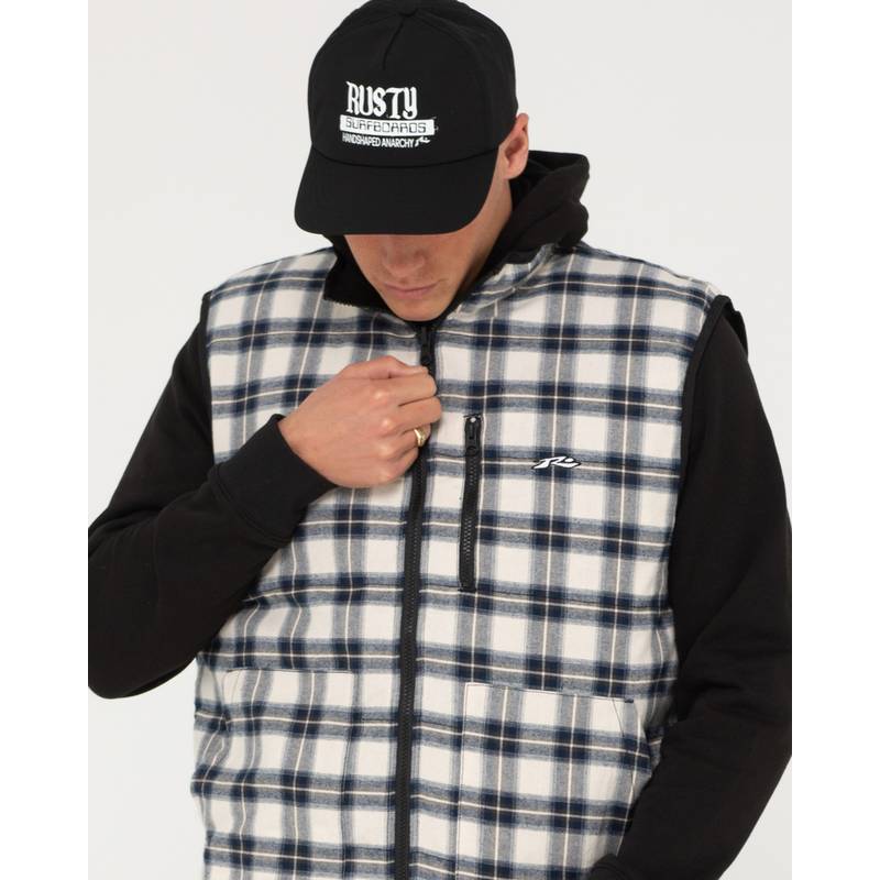 RUSTY ONE HIT REVERSIBLE VEST Steppweste Herren