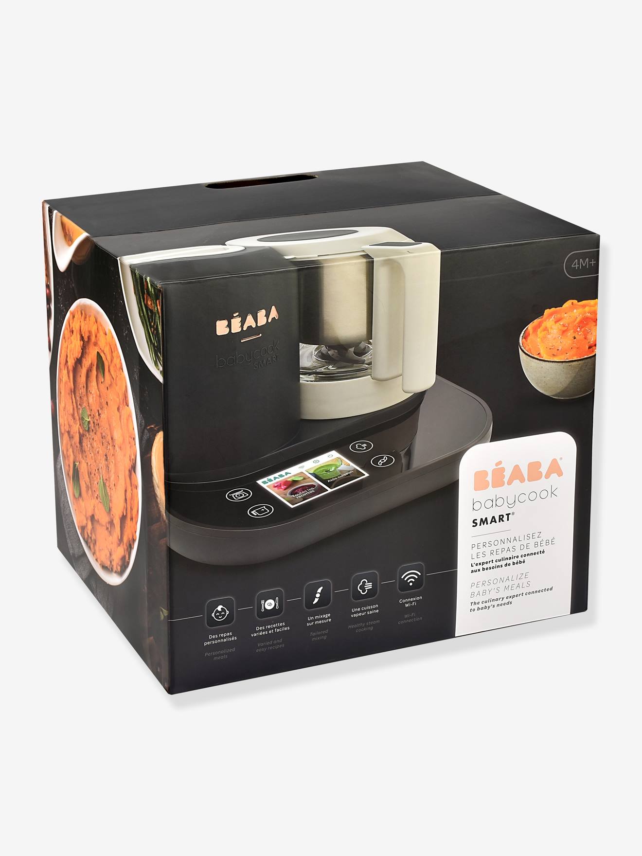 Robot connecté BEABA Babycook Smart gris anthracite/blanc