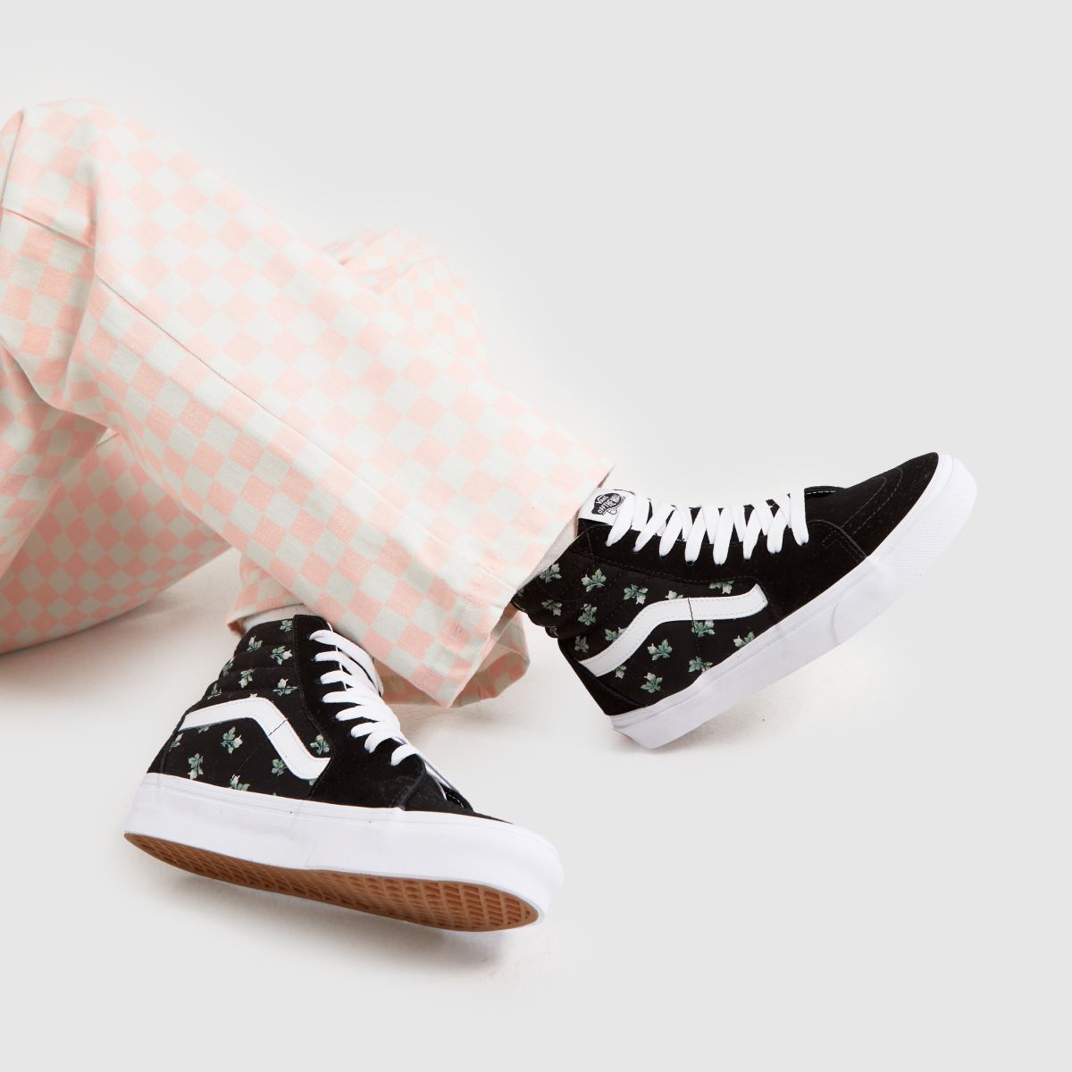 Vans Sk8-Hi Sneakers i svart och grönt