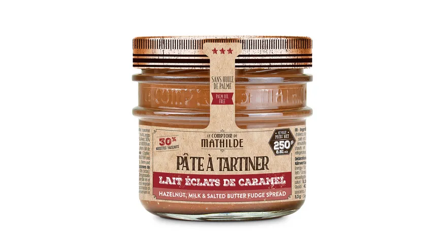 Le Comptoir de Mathilde Milchschoko-Aufstrich Haselnuss-Salzkaramellsplitter 250 g