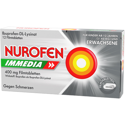 NUROFEN Immedia 400 mg Filmtabletten  12 St  Filmtabletten