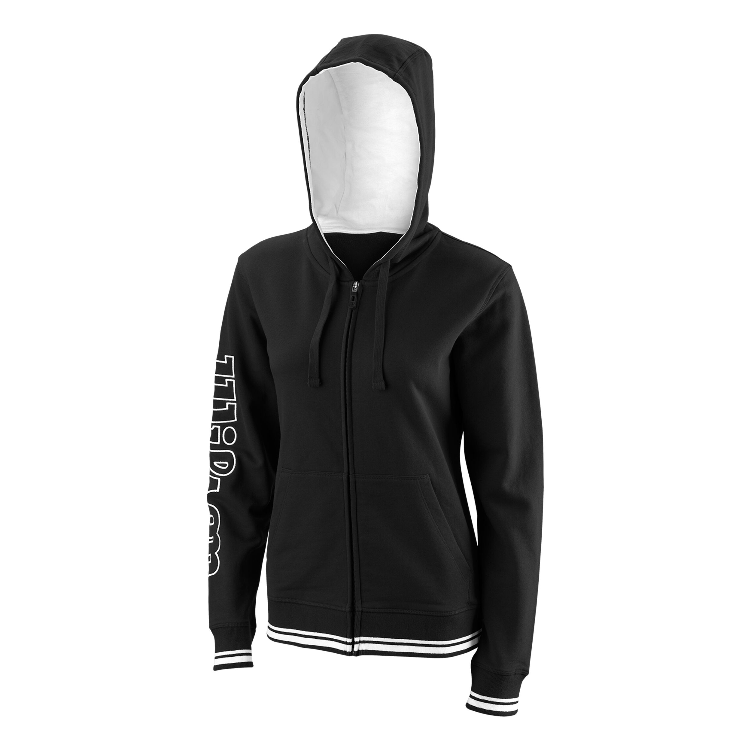 Team II Sweatjacke Damen - Schwarz, Weiß