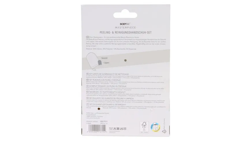 BODY&SOUL Masterpiece Peeling & Reinigungshandschuh Set
