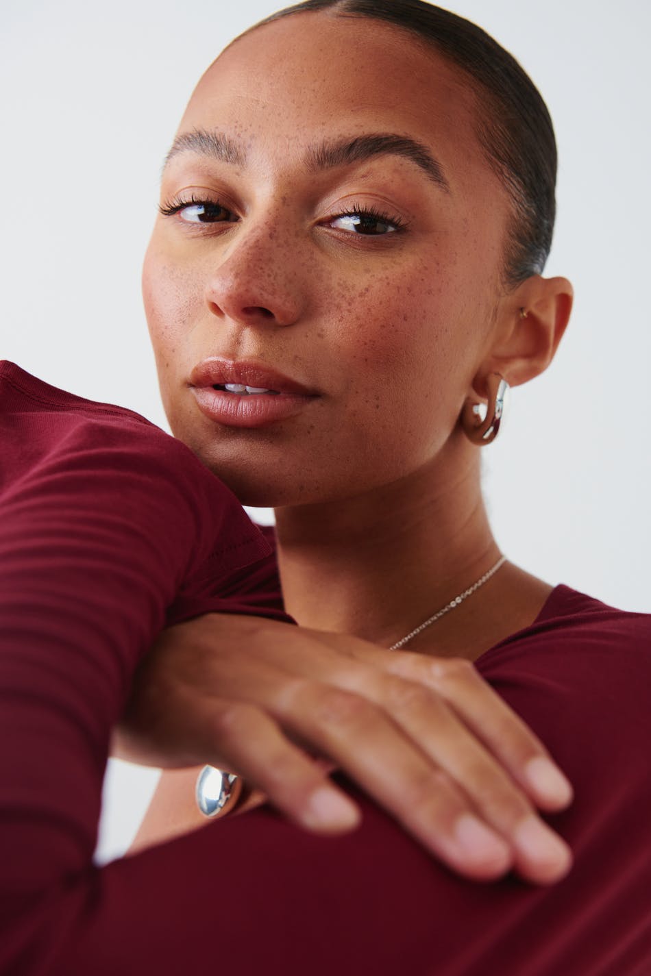 Soft touch square neck top