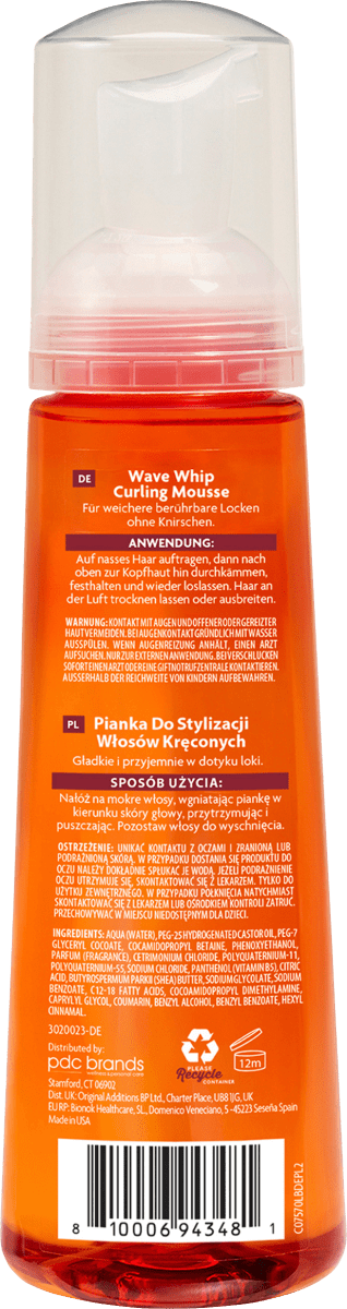 Lockencreme Wave Whip Curling Mousse, 248 ml