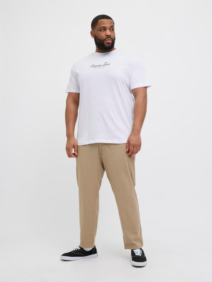 JACK & JONES PLUS T-shirt in Bright White 1 günstig kaufen
