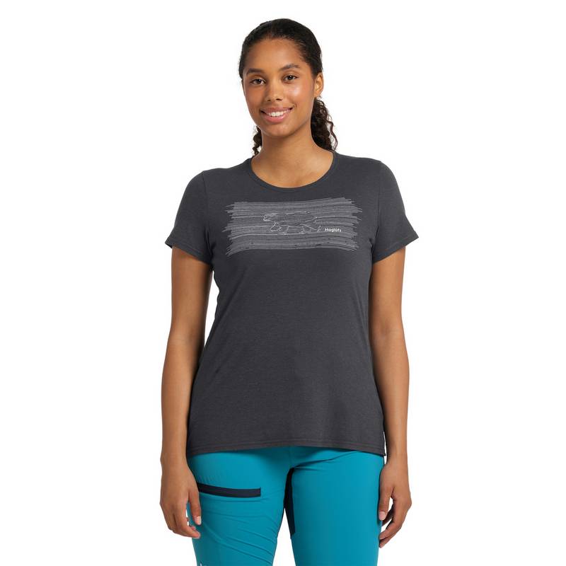 Haglöfs Träd Tee Print Funktionsshirt Damen