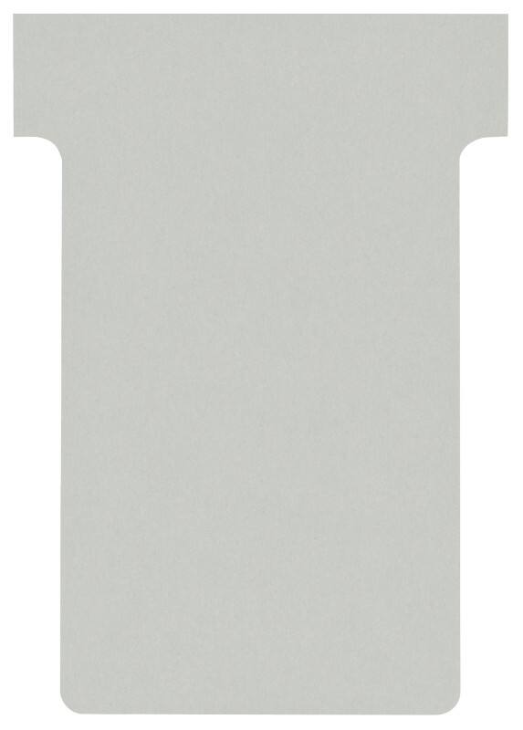 Nobo T-Steckkarten 2 Grau 6 x 8,5 cm 100 Stück