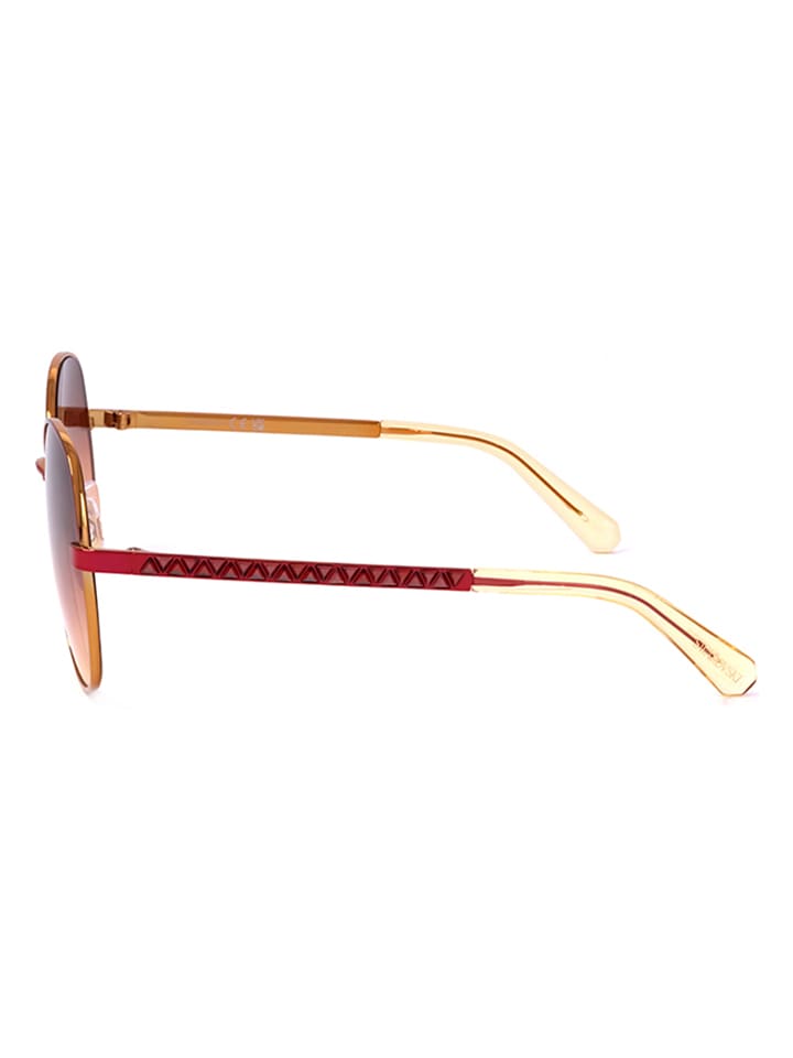 Swarovski Damen-Sonnenbrille in Bordeaux günstig kaufen 58