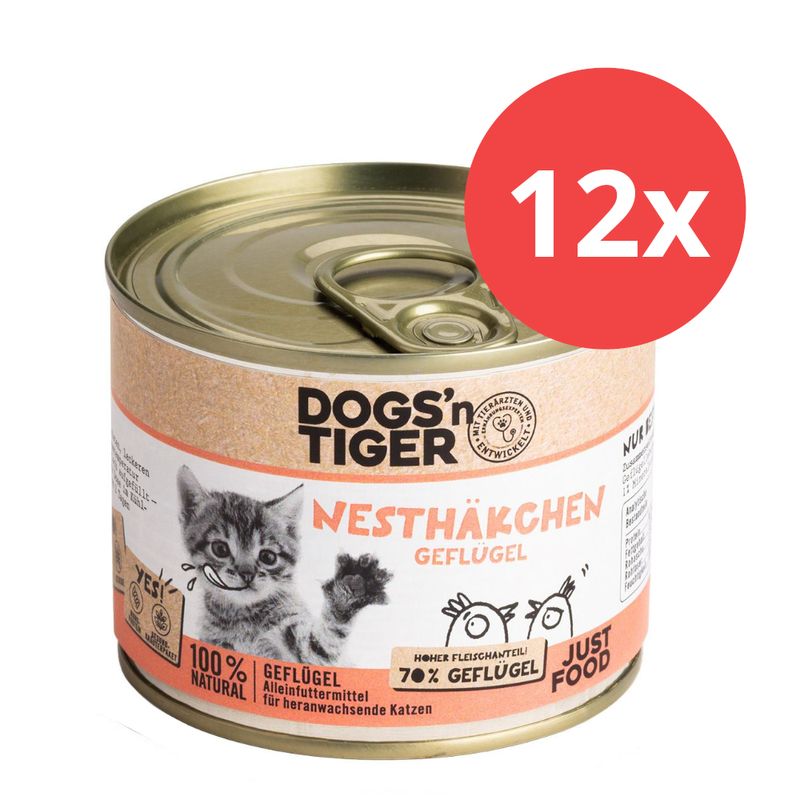 Sparpaket Dogs'n Tiger Junior Cat 12 x 200 g