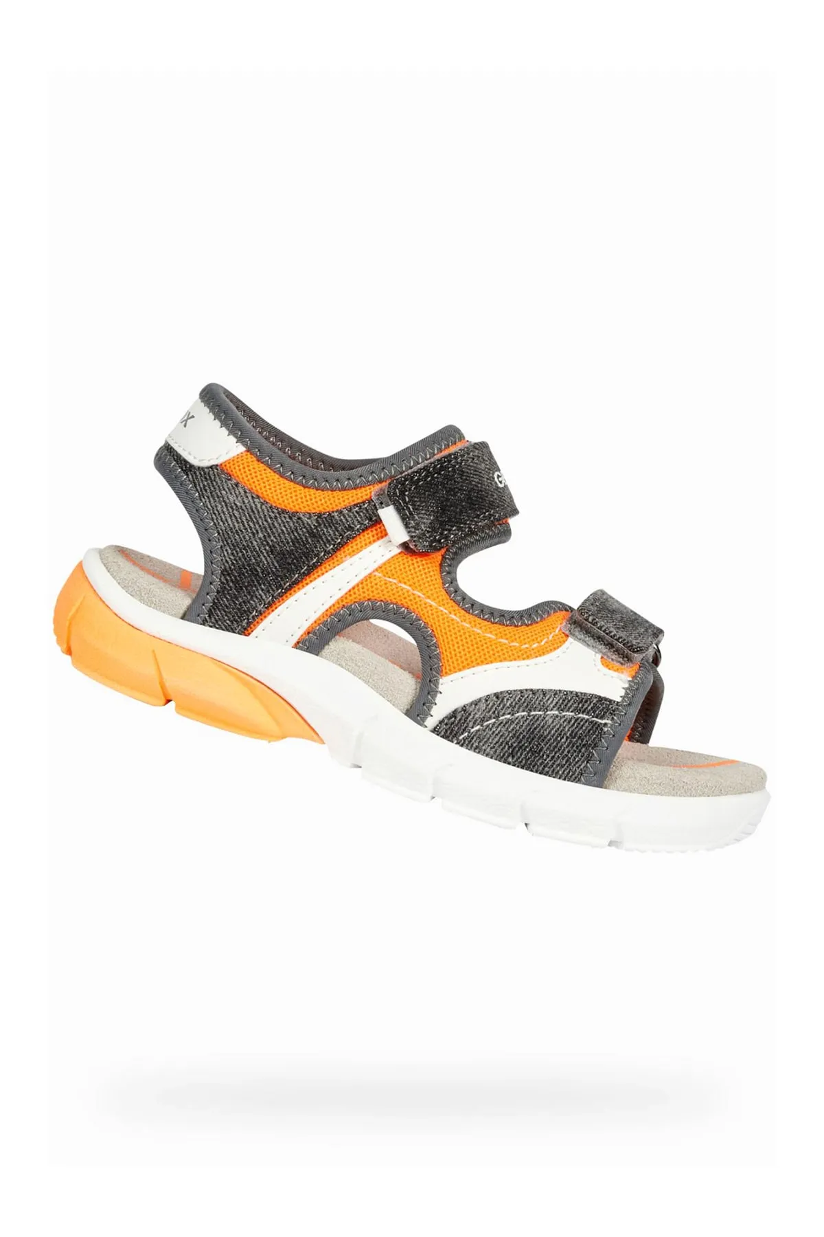 Geox  Sandalette - Grau - Flacher Absatz