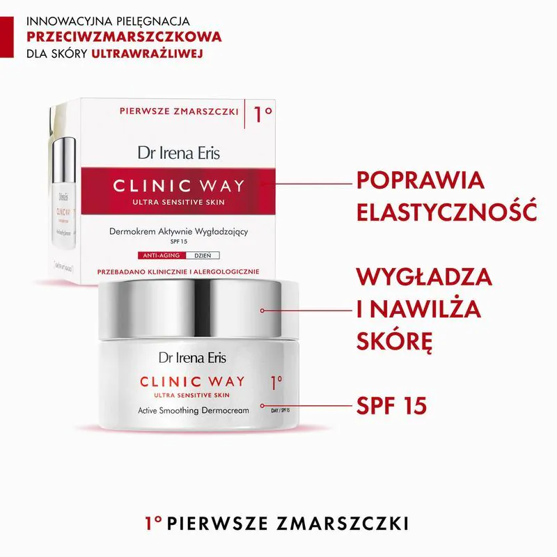 Dr Irena Eris Clinic Way St. 1 Aktivno zaglađujuća dermokrema SPF 30 za 30+ dana