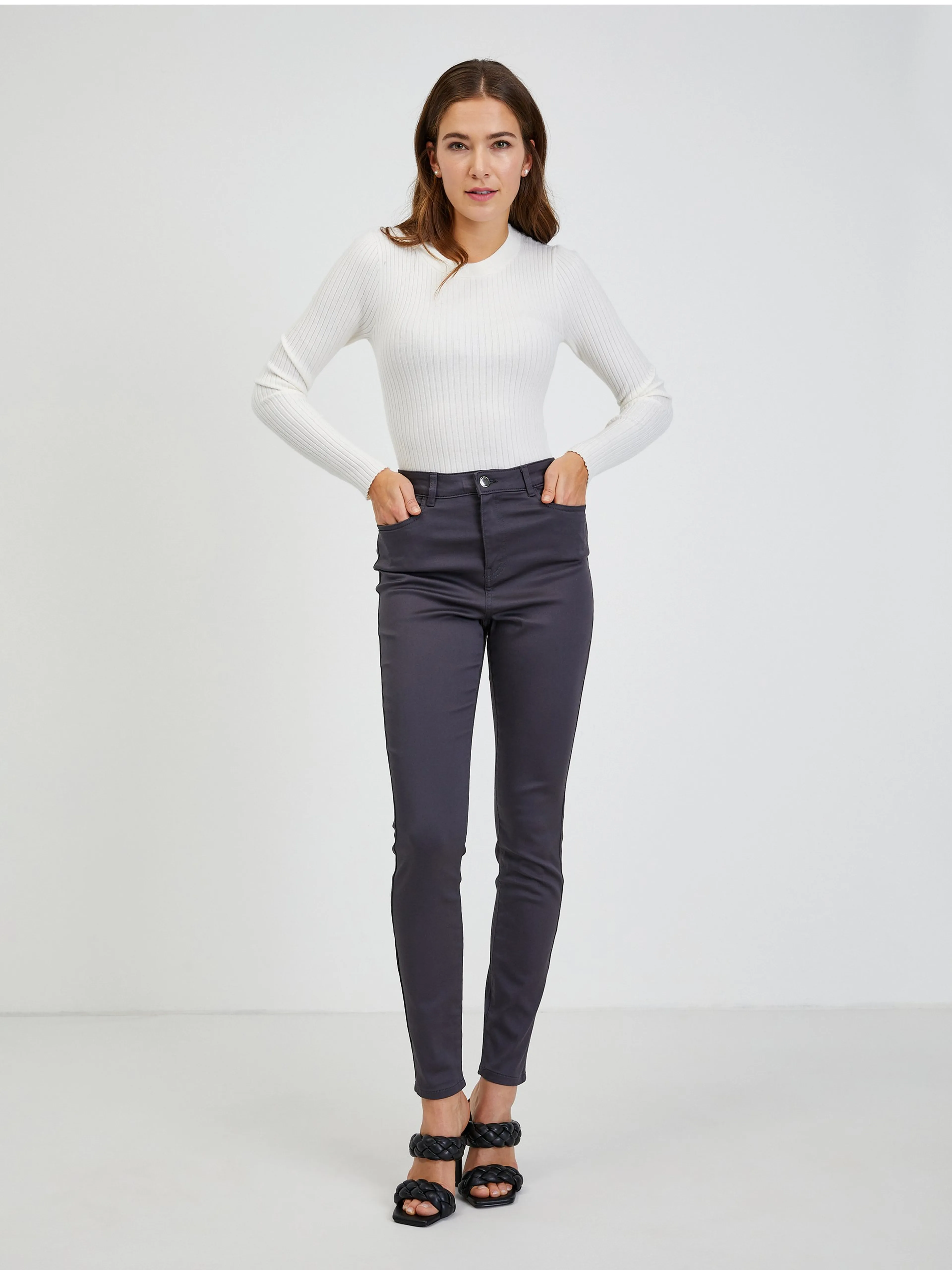 Graue Damenhose ORSAY