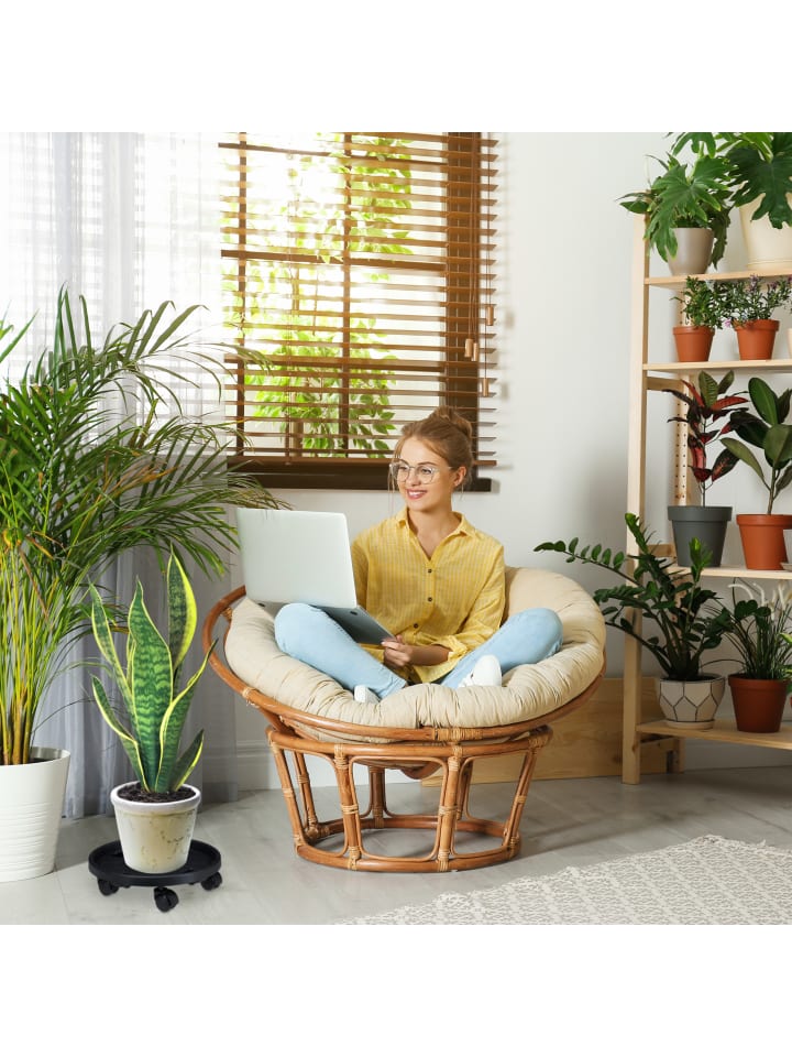 relaxdays Pflanzenroller Kunststoff klein 2er Set günstig kaufen onesize