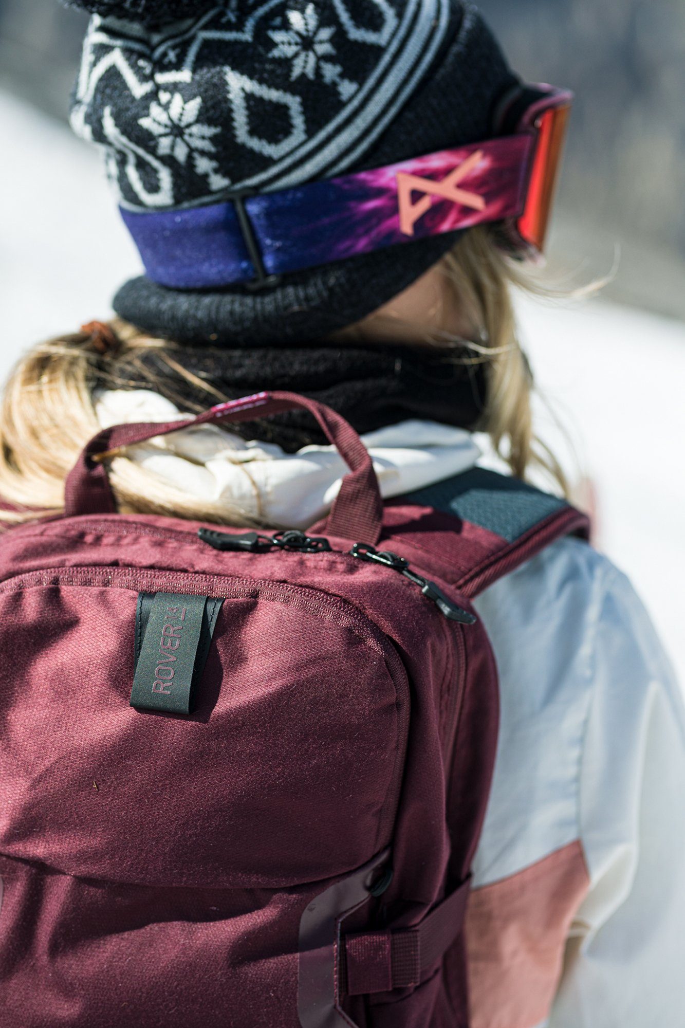 NITRO Trekkingrucksack Rover 14, Wine, speziell für den Wintersport konzipiert
