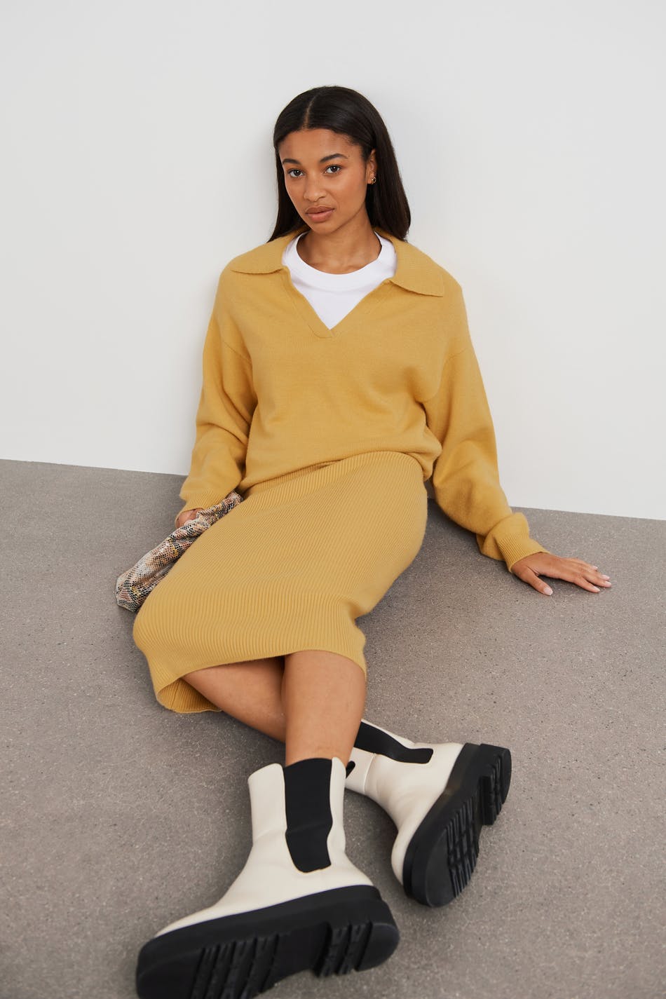 Freya knitted skirt