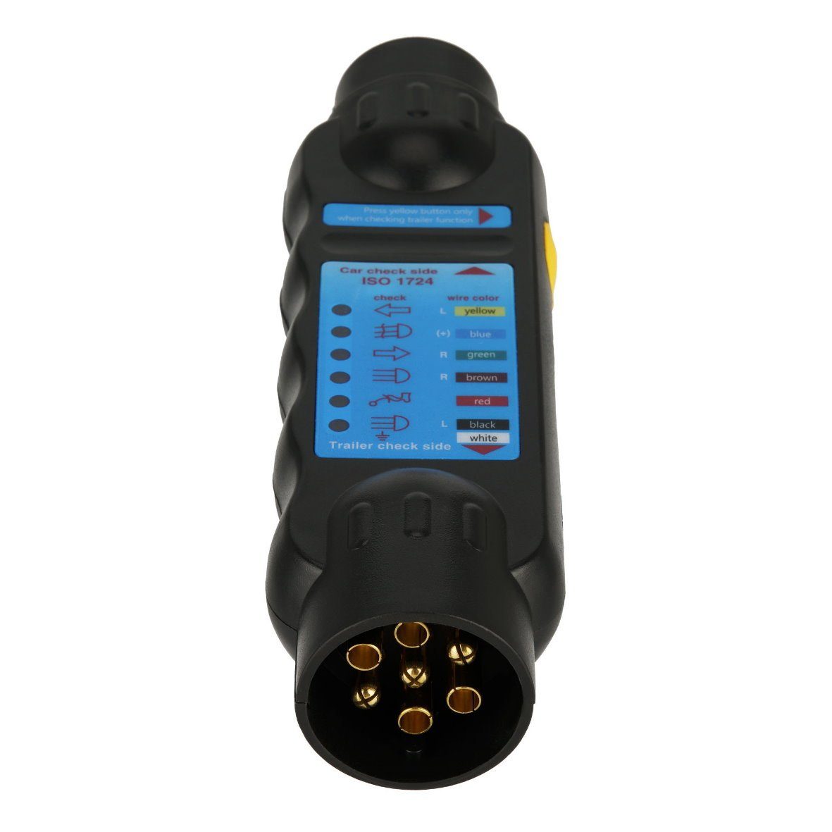 ADAKAT Anhängersteckdosen-Tester SET 13/7-polig I Anhänger-Adapter 7-polige und 13-polige Anhängersteckdosen
