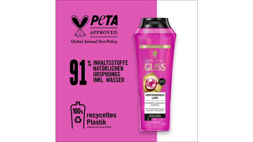 GLISS Shampoo Verführerisch Lang 250 ml 250 ml