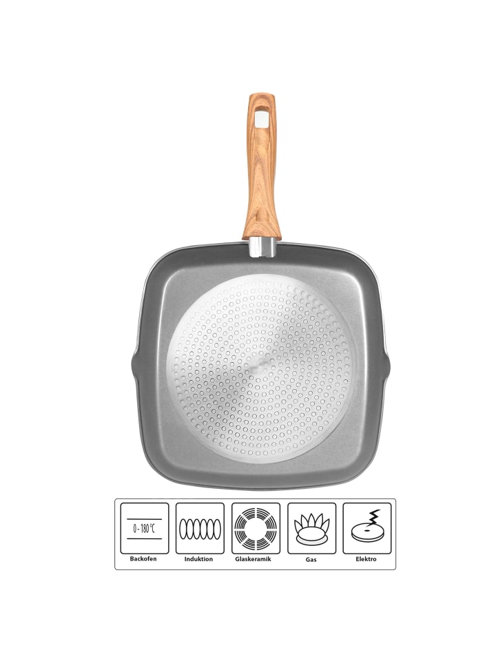 Stoneline Grillpfanne 28 cm | ohne Deckel in Anthrazit günstig kaufen 28 x 28 cm