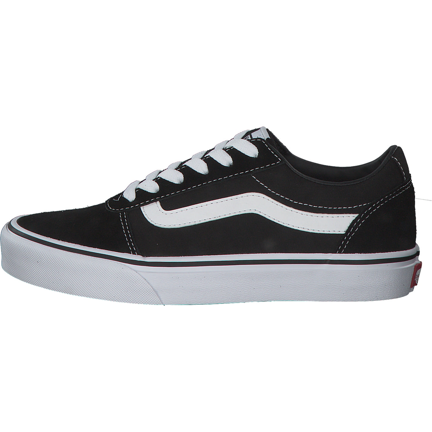 Vans Ward VN0A3IUN, Sneakers Low, Damen, Schwarz (Black/White)