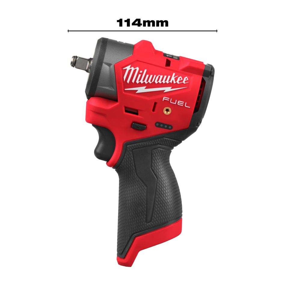 Milwaukee 4933498969 M12 FUEL Subcompact Cordless Impact Wrench â…œ'' Friction Ring excl. battery and charger