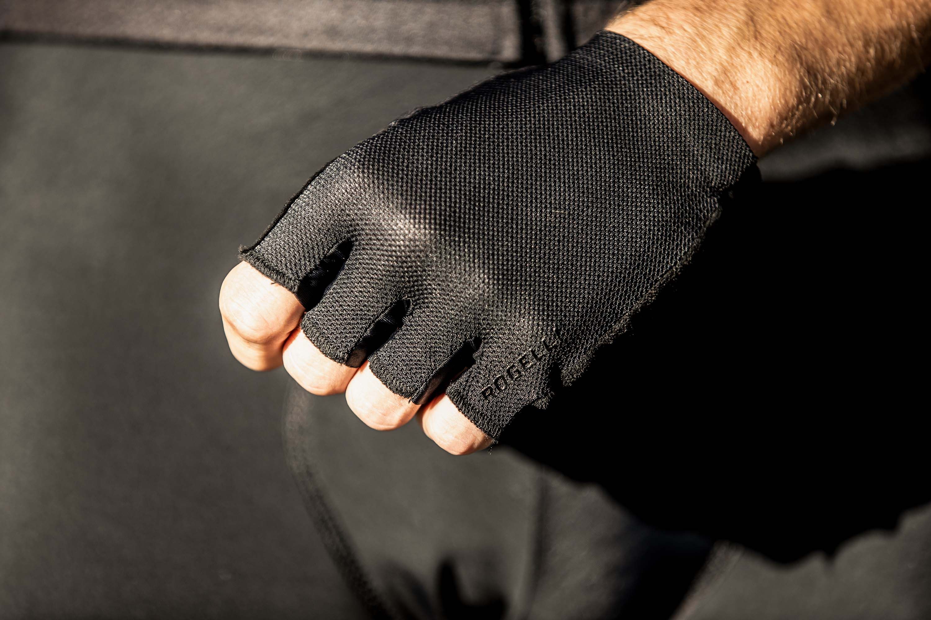 Rogelli Pure Schwarz Herren Fahrradhandschuhe