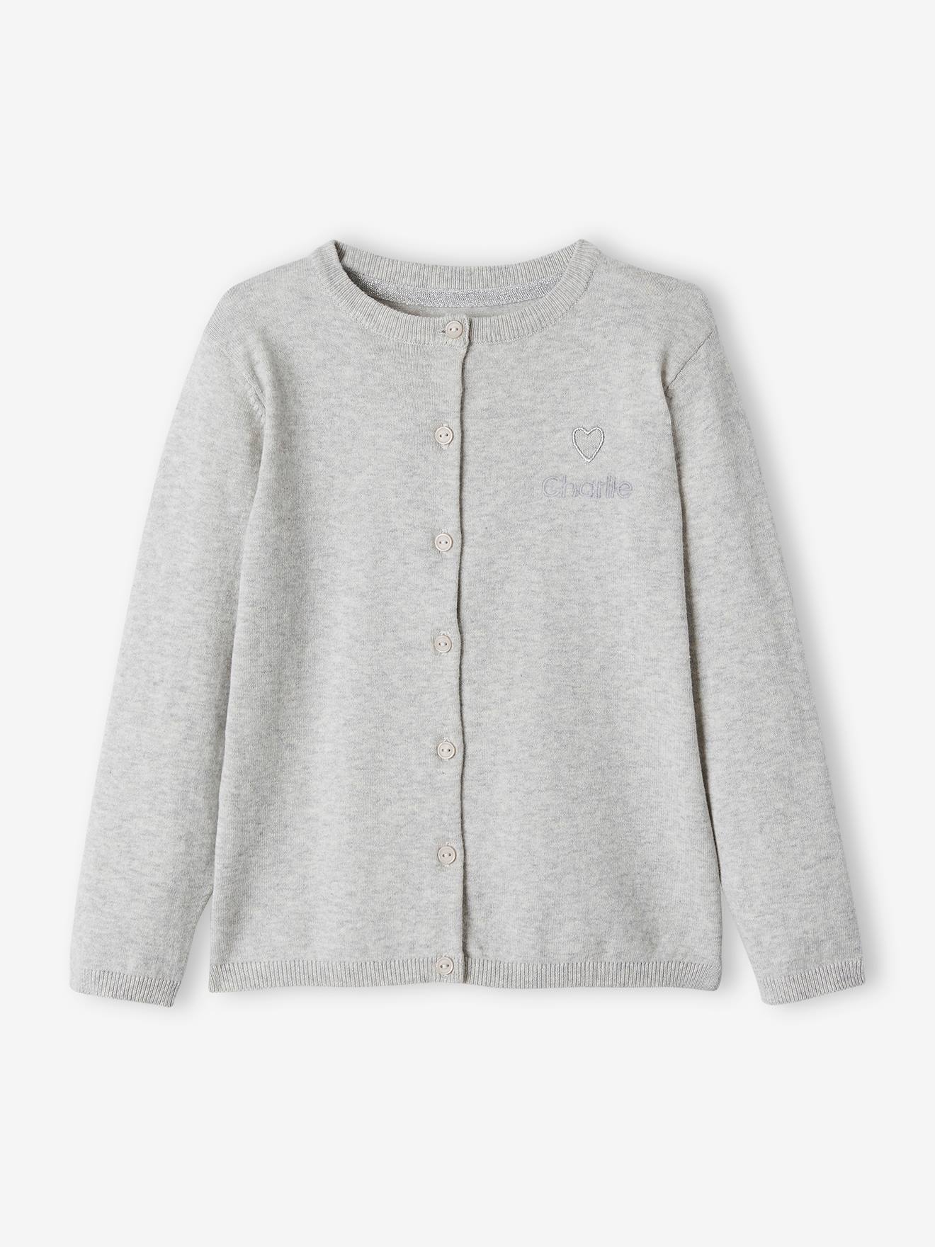 Gilet Basics personnalisable fille bleu glacier