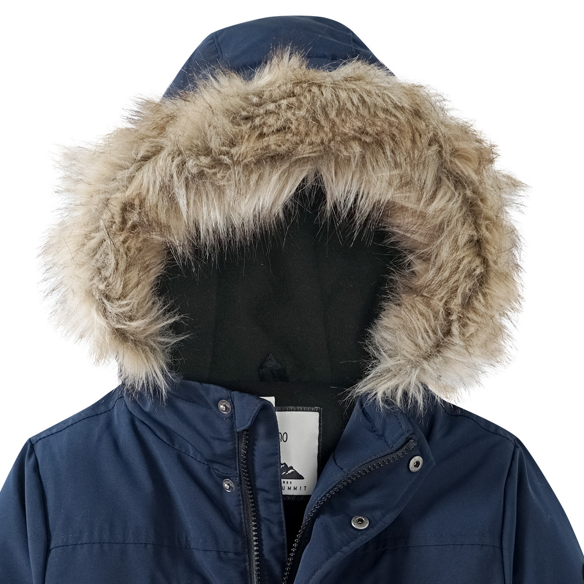 Jungen Parka mit Fellimitat