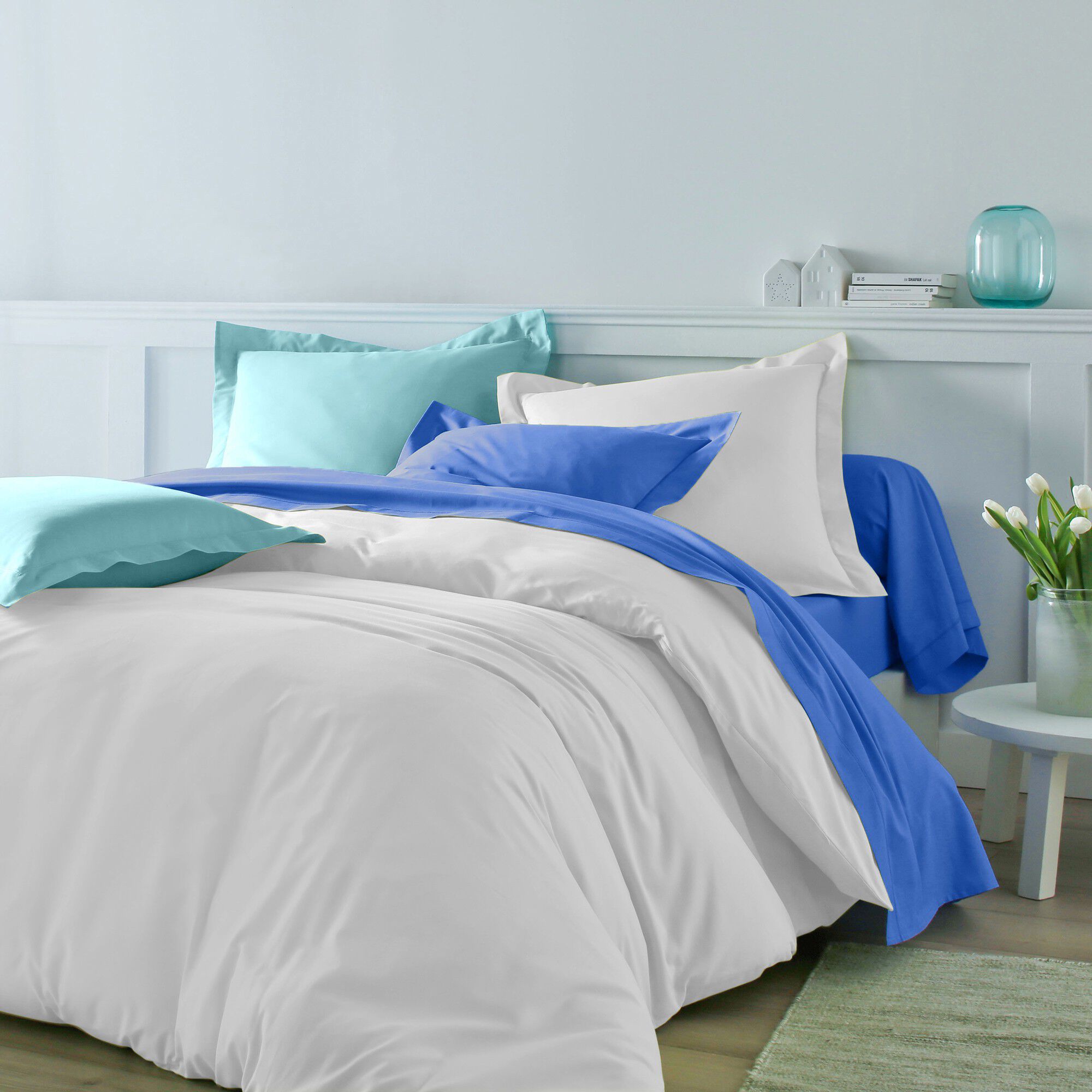 Linge de lit uni coton